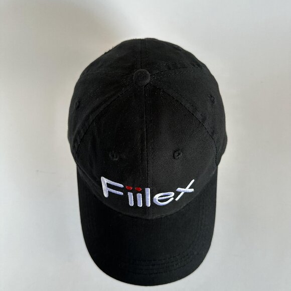 Fiilex Embroidered Dad Cap Apollo USA Adjustable Strap Hat Black One Size - Picture 3 of 10